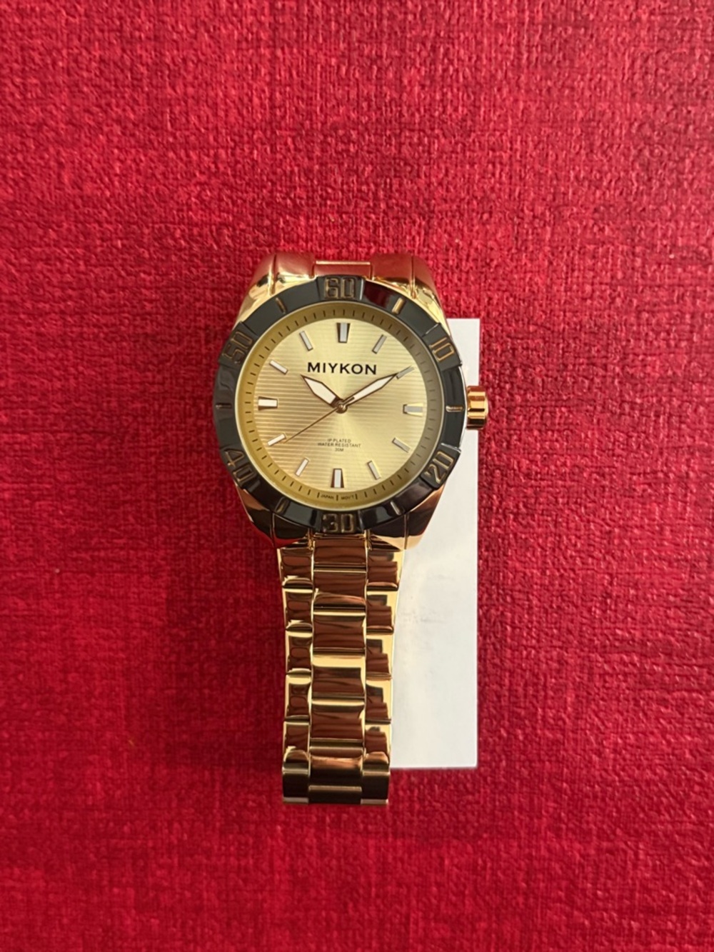 MIYKON Gold Tone Bracelet Watch